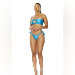 NWT Cancun Bikini Set By Forplay Women's XL Teal
